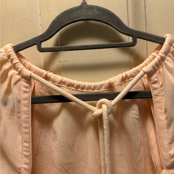 Jonathan Simkhai Bowen open back plisse top, new without tags, large light pink - Picture 11 of 15